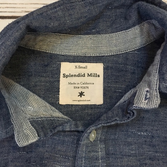 ✨SPLENDID MILLS Linen Button Down - Picture 3 of 3